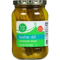 Tranches de cornichons au vinaigre casher Food Club