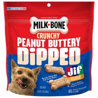 Milk-Bone Dipped Dog Biscuits with Real Peanut Butter