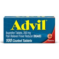 Advil Coated Tablets - Pain Reliever with Ibuprofen 200mg