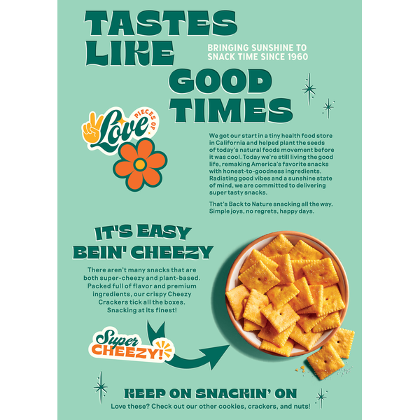 Crackers Cheezy Back to Nature