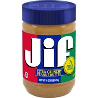 Jif Mantequilla de Cacahuate Extra Crujiente, Tarro de 16 Onzas