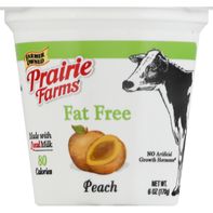 Prairie Farms Fat Free Peach Yogurt