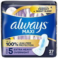 Always Maxi Taille 5 Serviettes Extra Épaisses de Nuit