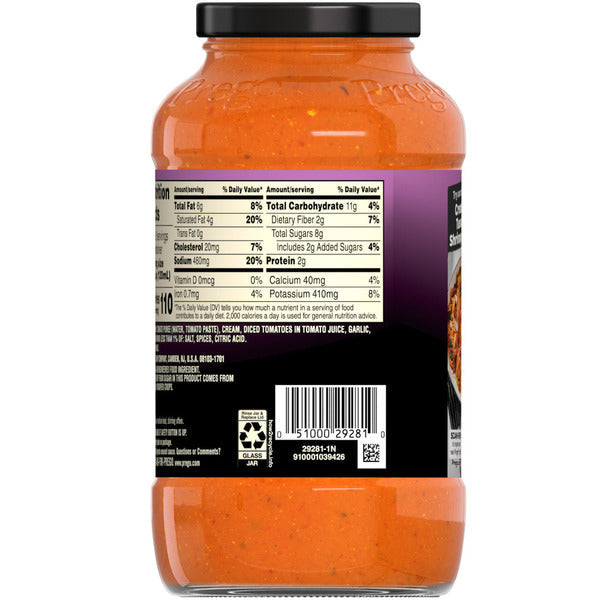 Sauce pour pâtes crémeuse à la tomate Prego avec ail