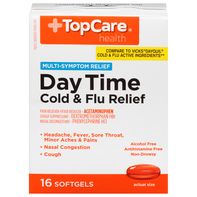 TopCare Soulagement du Rhume et de la Grippe de Jour - Formule Multi-Symptômes