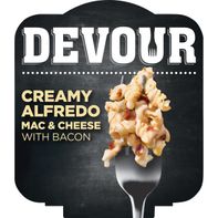 Bol de Mac & Cheese Alfredo Crémeux DEVOUR avec Bacon
