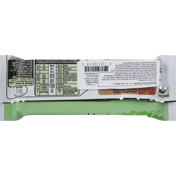 Barre de chocolat à la menthe poivrée Nestlé - Plaisir délicieux
