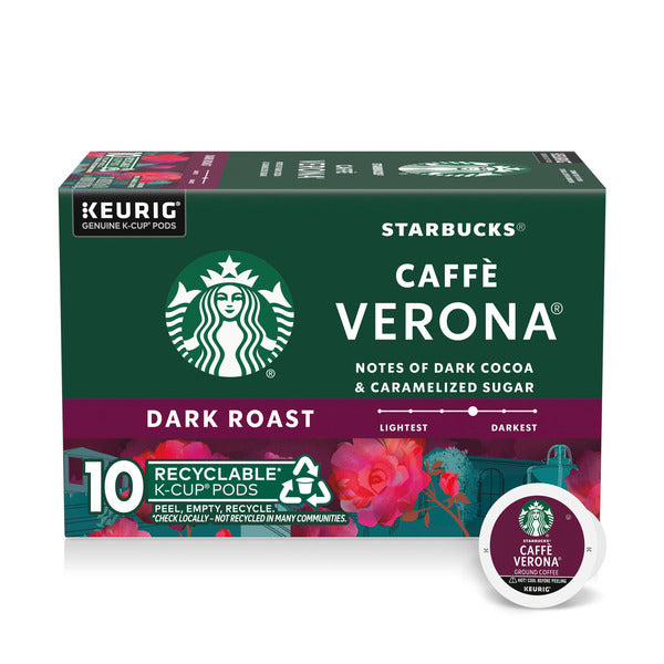 Café de Caffè Verona Tostado Oscuro K-Cup de Starbucks