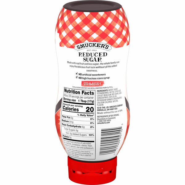 Mermelada de Fresa con Menos Azúcar de Smucker's