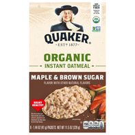 Avena Instantánea Orgánica de Arce y Azúcar Moreno Quaker