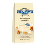 Carrés de chocolat blanc Ghirardelli avec garniture au caramel