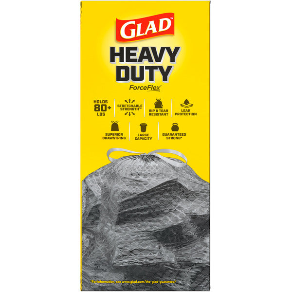 Bolsas de Basura Glad ForceFlex de Alta Resistencia con Clorox, 30 Galones