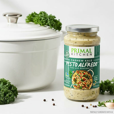 Pesto Alfredo crémeux aux noix de cajou et au chou frisé Primal Kitchen