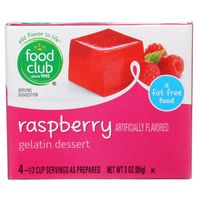 Dessert gélifié à la framboise Food Club