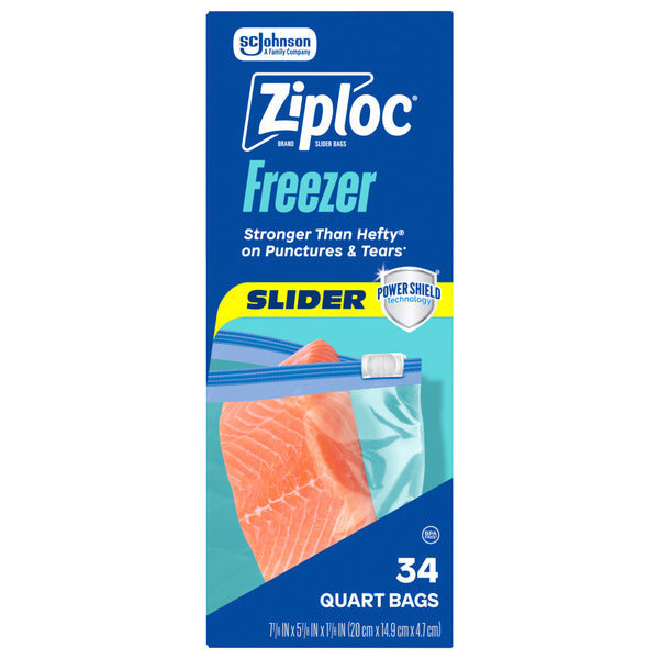 Bolsas de Congelación Ziploc Quart con Tecnología Power Shield™