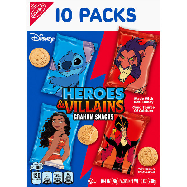NABISCO Heroes And Villains Graham Snacks Variety Pack - 10 oz