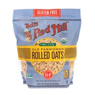 Flocons d'avoine roulés biologiques sans gluten de Bob's Red Mill