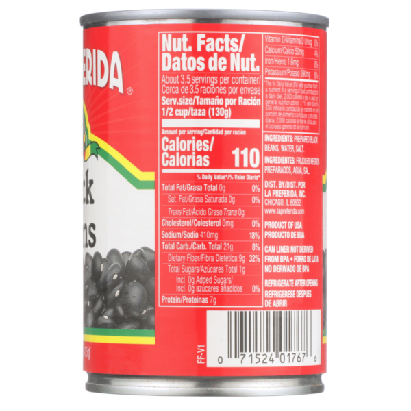 La Preferida Black Beans - Premium Quality Frijoles Negros