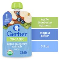 Gerber Organic Apple Blueberry Baby Food Stage 2