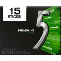 5 GUM Chicle Sin Azúcar de Menta Fresca