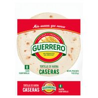 Tortillas de Harina Caseras Guerrero, Tamaño Fajita, 8 Contenido