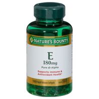 Gelatinas blandas de vitamina E de Nature's Bounty, 180 mg