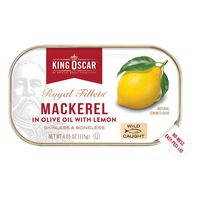 Filets de maquereau sans peau et sans arêtes King Oscar dans l'huile d'olive
