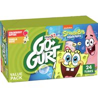 Go-Gurt SpongeBob Strawberry and Vanilla Fruit Gummies