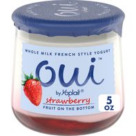 Yoplait Oui French Style Strawberry Whole Milk Yogurt