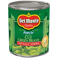 Del Monte No Salt Added Cut Green Beans