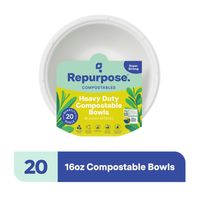 Repurpose Compostable Bowls (16 oz), 20 Count