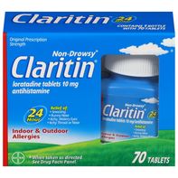 Tabletas para Alergias Claritin 24 Horas Sin Somnolencia