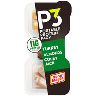 Paquete de Snack de Proteína Portátil P3 con Pavo y Almendras