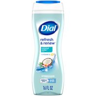 Gel de Ducha Dial Refrescar y Renovar Agua de Coco 16 oz
