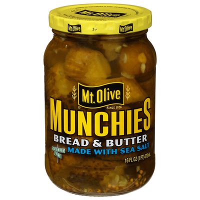 Cornichons sucrés et acidulés Mt. Olive Munchie