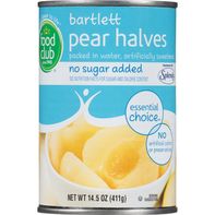 Food Club Bartlett Pear Halves