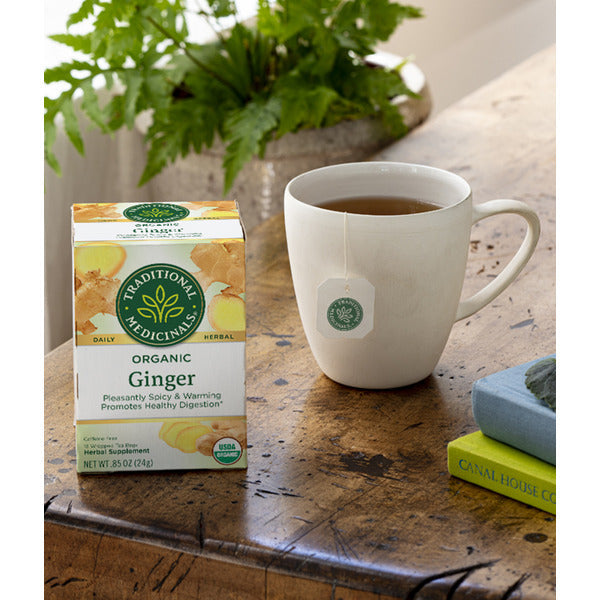 Traditional Medicinals Organic Ginger Herbal Tea - Caffeine Free