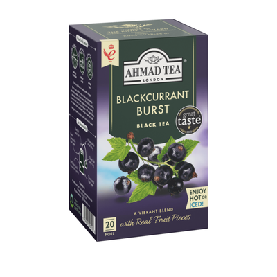 Bolsitas de Té Negro Ahmad Tea Blackcurrant Burst