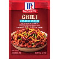 Mezcla de Sazonador para Chili con Menos Sodio McCormick