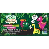 GoGo Squeez Fruit & VeggieZ Dino Pear Peach Carrot