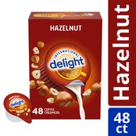 International Delight Coffee Creamer Singles, Hazelnut