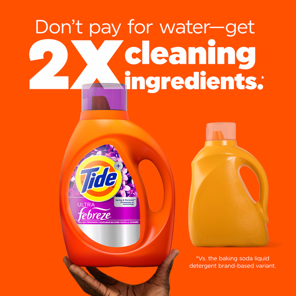 Tide Ultra Febreze Liquid Laundry Detergent - Spring & Renewal, 83 Loads