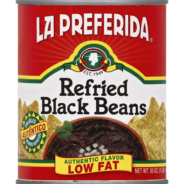 La Preferida Low Fat Refried Black Beans