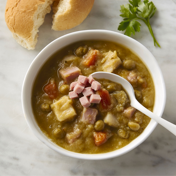 Sopa de Guiso de Guisantes Partidos con Jamón Progresso