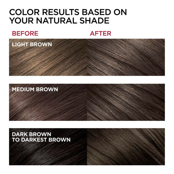 Color de Cabello Permanente L'Oreal, 4 Marrón Oscuro