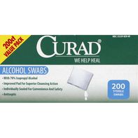 Paquete de Valor de Hisopos de Alcohol CURAD - Toallitas Antisépticas Premium