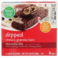 Food Club Chocolate Chip Dipped Granola Bars