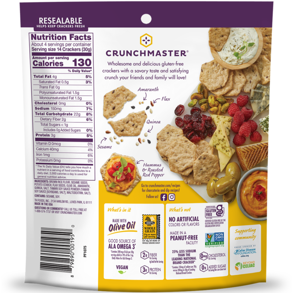 Galletas Multi-Semilla Crunchmaster - Sabor Original