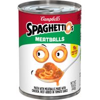 Pâtes en conserve Campbell's SpaghettiOs avec boulettes de viande