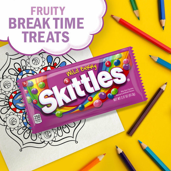Skittles Wild Berry Chewy Candy - Tamaño Completo